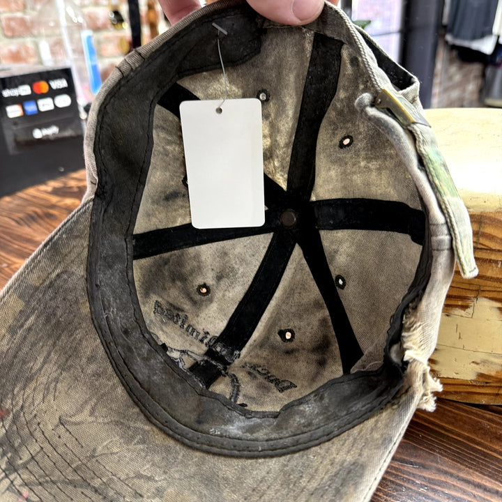 Vintage Distressed Ducks Unlimited Camo Strap Back Hat
