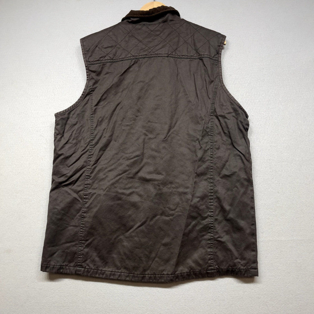 Mountain And isles Waxed Cotton Vest Size Large
