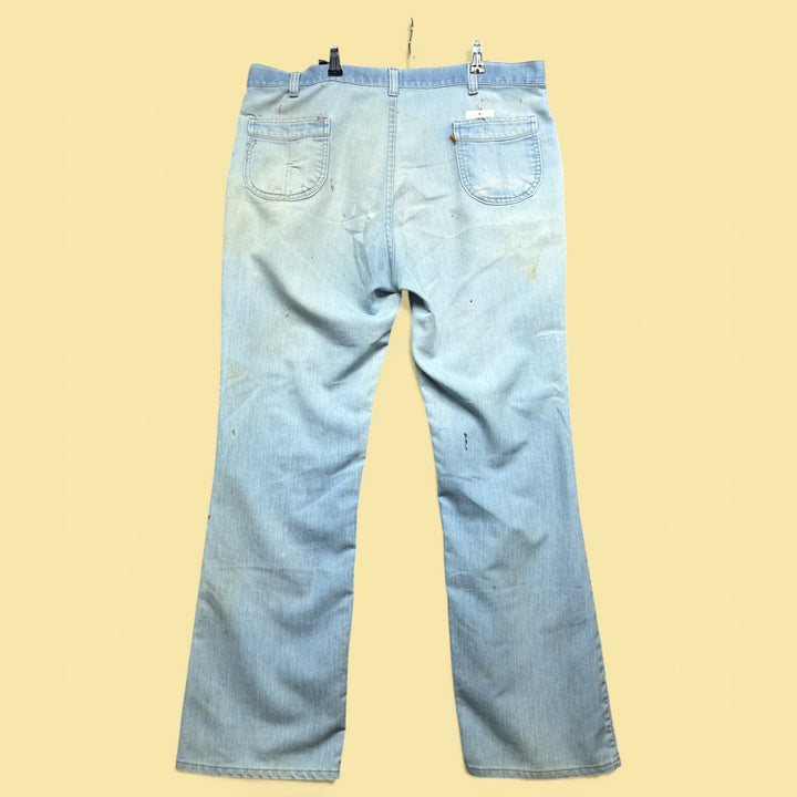 Vintage Levis Orange Tab 80s Paint Splatter Jeans Size 39