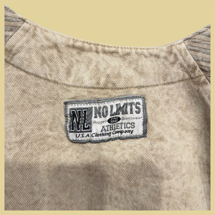 Vintage No Limits Athletics  90s Button Front Sweatshirt Size XL