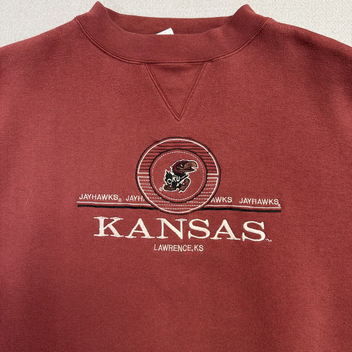 Vintage University of Kansas Jayhawks Sweatshirt Size XL