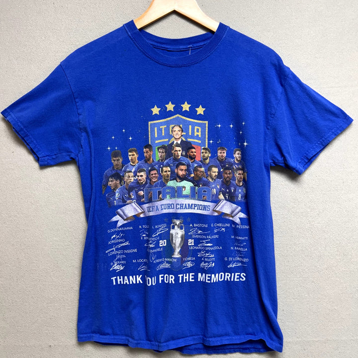 2021 Italy Soccer Champions  T Shirt Size Medium