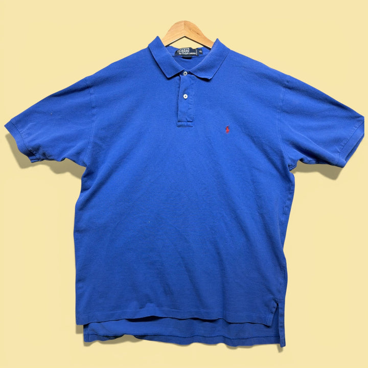 Vintage Polo Ralph Lauren 2000s Blue Polo Shirt Size XL