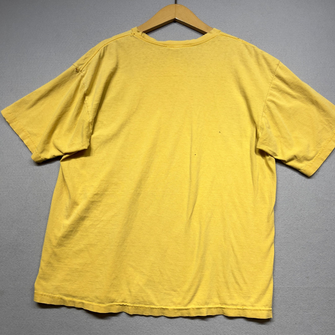 Vintage Tommy Hilfiger Distressed Yellow T Shirt size XL