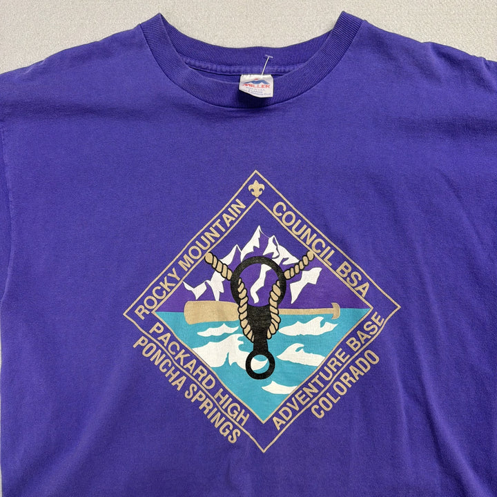 Vintage Rocky Mountain Boy Scouts T Shirt Size XL