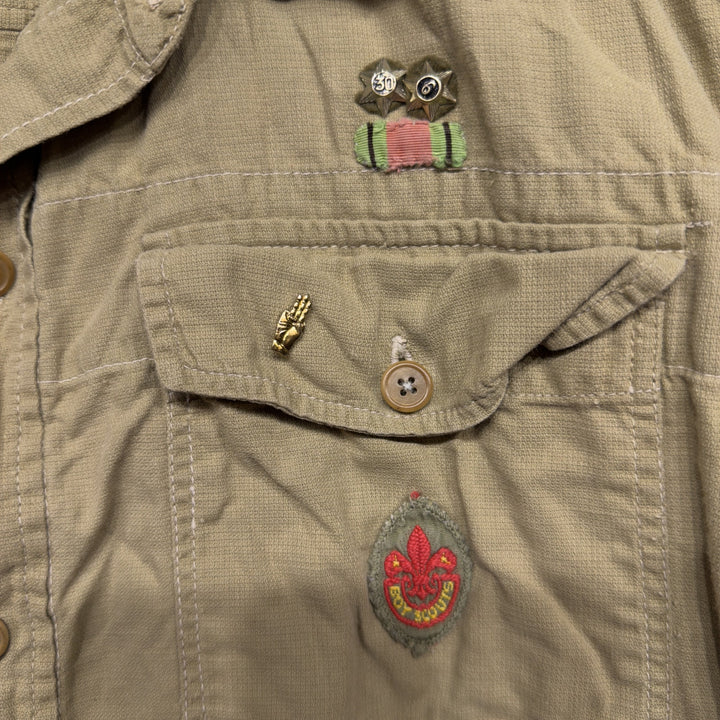 Vintage 50s Boy Scouts UK Button Down Shirt Size  Medium