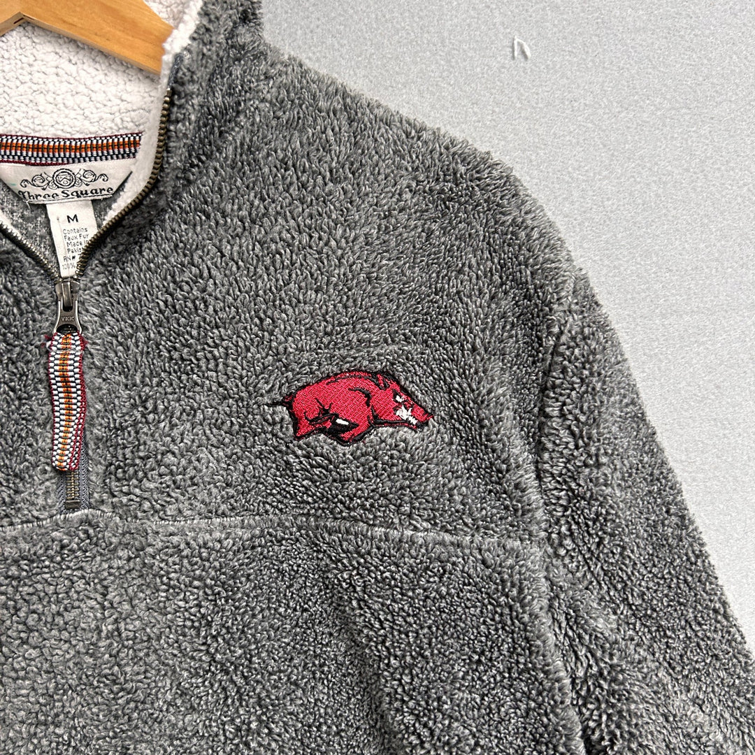 Arkansas Razorbacks Fleece Quarter Zip Size Medium