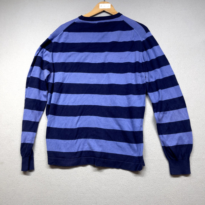 Psycho Bunny Blue Striped Sweater Size Medium
