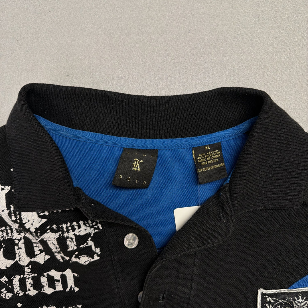 Vintage Karl Kani Jeans Polo Shirt Size XL