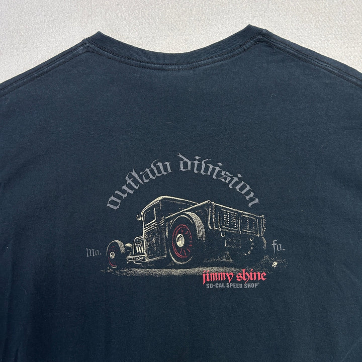 Vintage Jimmy Shine Outlaws Hot Rod T Shirt Size XL