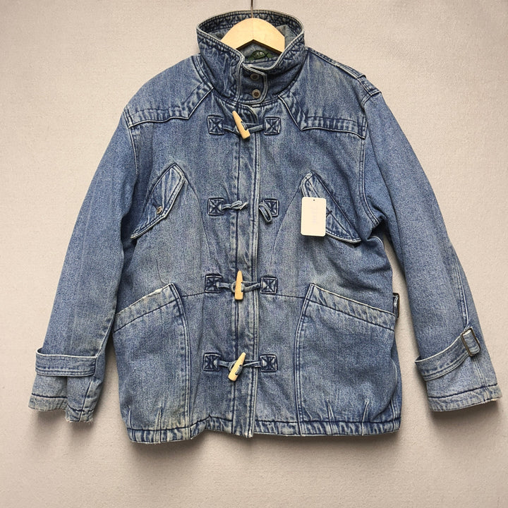Vintage Hunt Club Denim Toggle Coat Size Medium