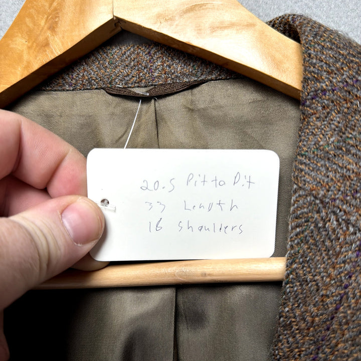 Vintage Polo University Tweed Jacket Size Medium