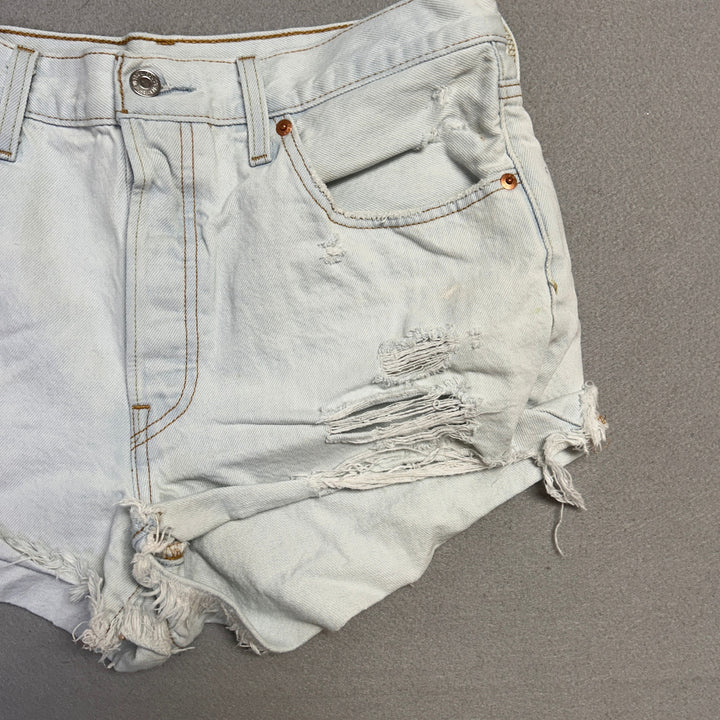 Levis 501 Cut off Denim jean Shorts Size 30