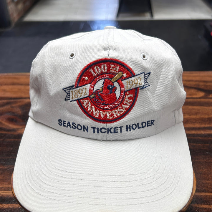 1992 Cardinals MLB Season Ticket 100th Anniversary Hat