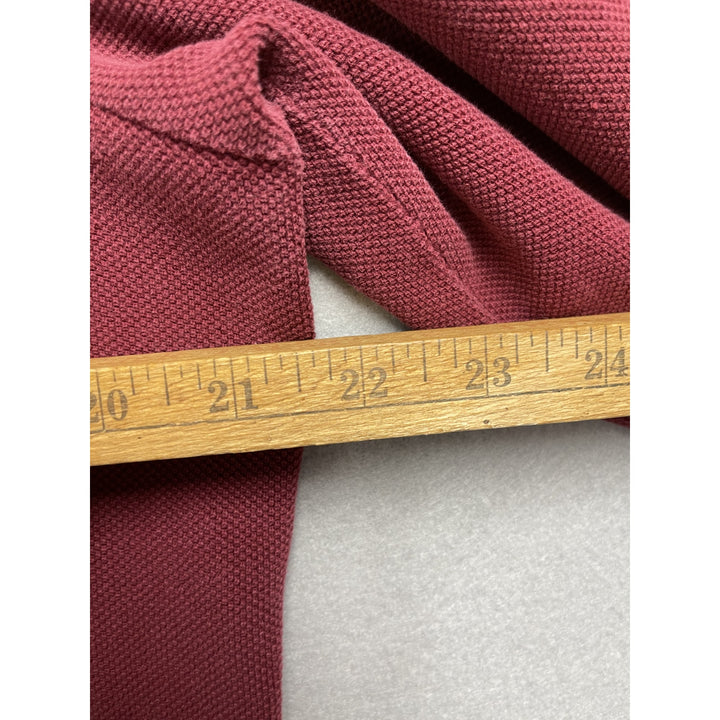 Y2k Abercrombie & Fitch Red Long Sleeve Polo Size XXL