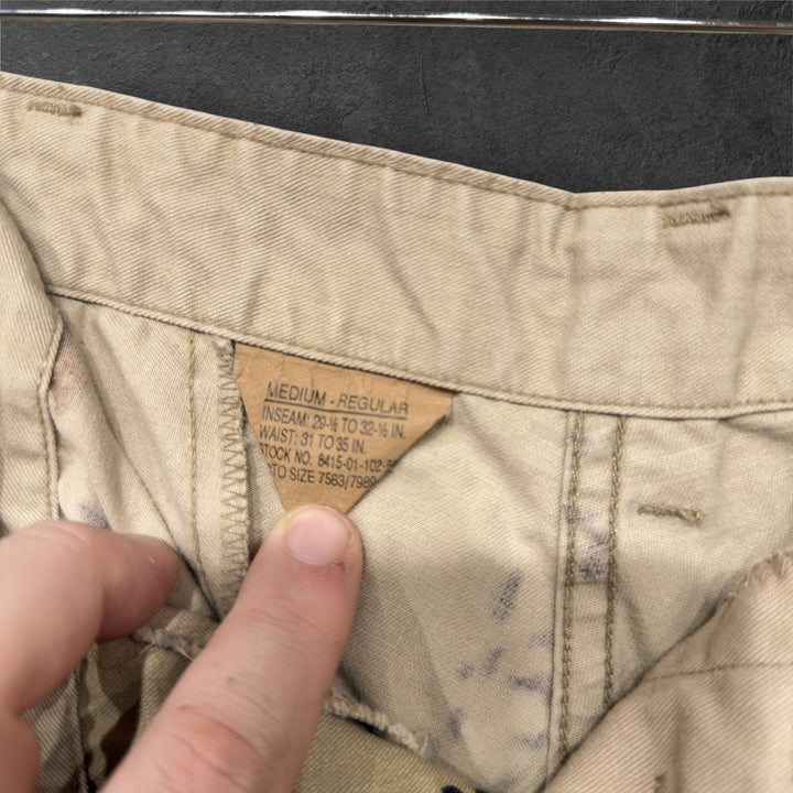 Vintage US Military BDU Chocolate Chip Cookie Camo 90s Pants Size  34