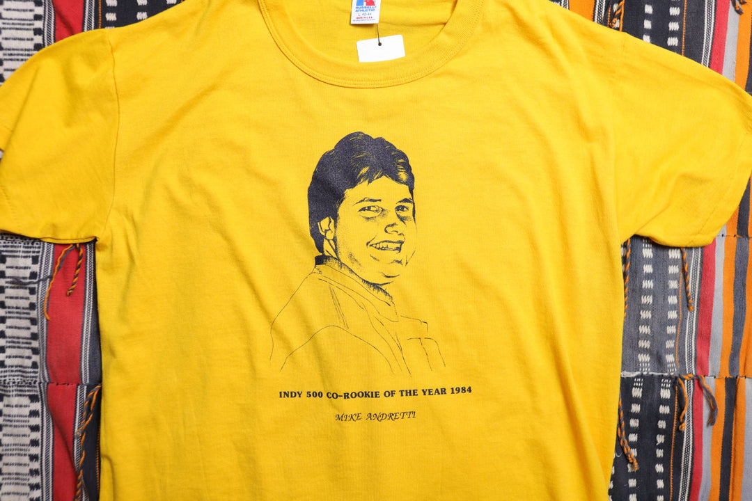 Mike Andretti Rookie of the Year Nascar Vintage T Shirt Large 80s