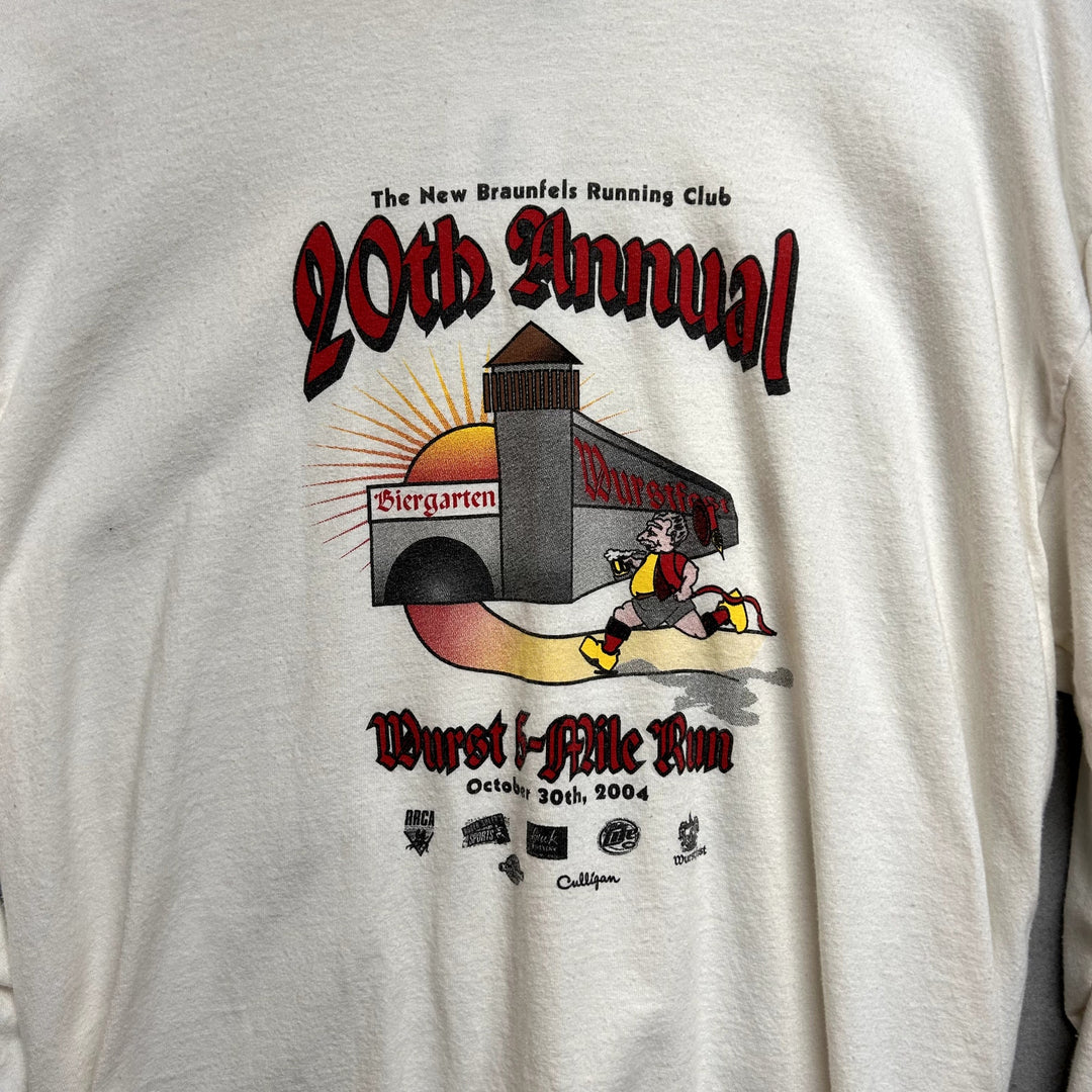 Vintage Y2K Wurst Race  T Shirt Size Large