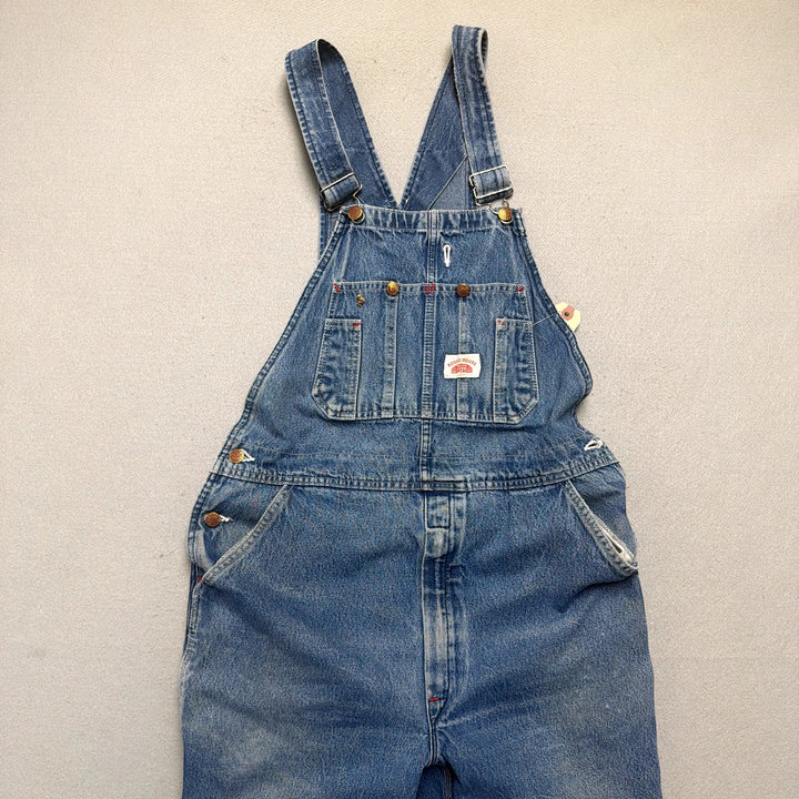 Vintage Roundhouse Made in USA Cut Off Overalls Size 36