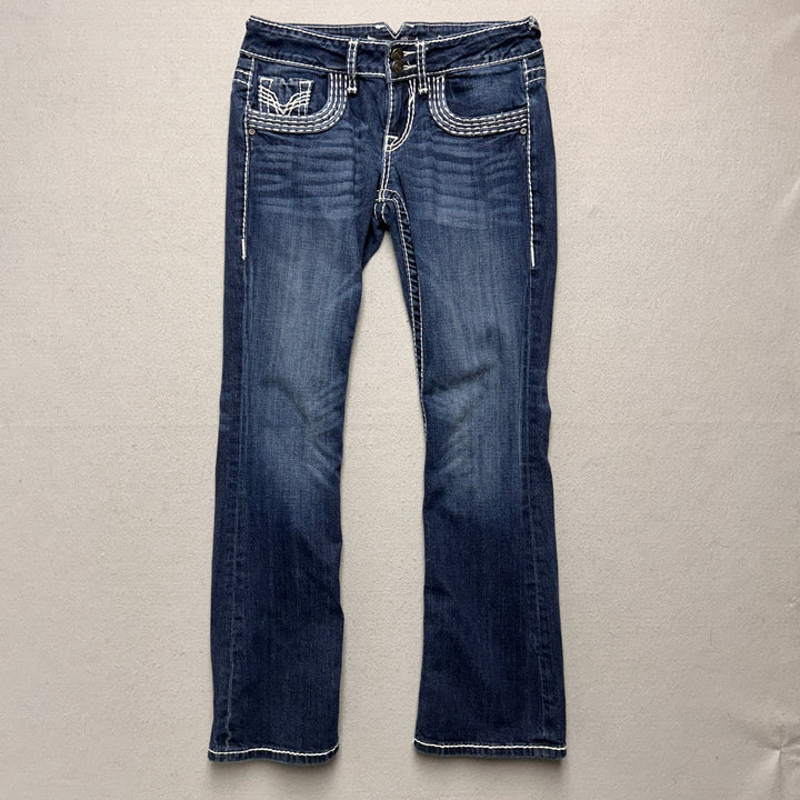 Vigoss Contrast Stitch Bootcut Y2K Style Jeans Size 30x30