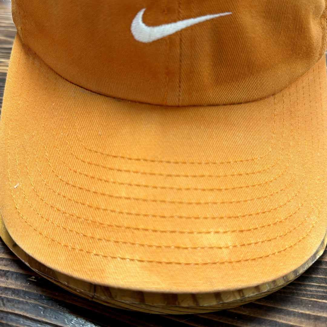 Vintage Nike Swoosh Orange Strapback Hat