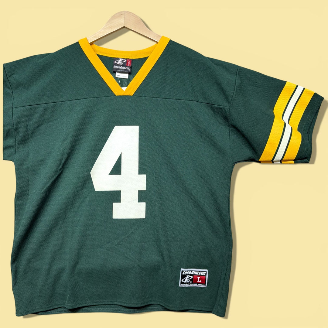 Vintage Brett Favre Packers 90s Logo Athletic Jersey Size Large