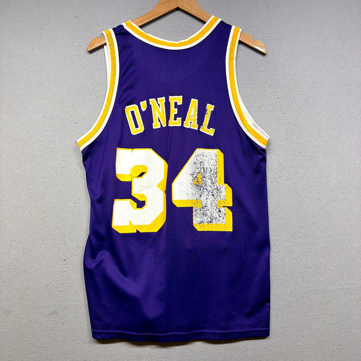 Vintage Shaquille O'neal Shaq Lakers Champion Jersey Size Medium