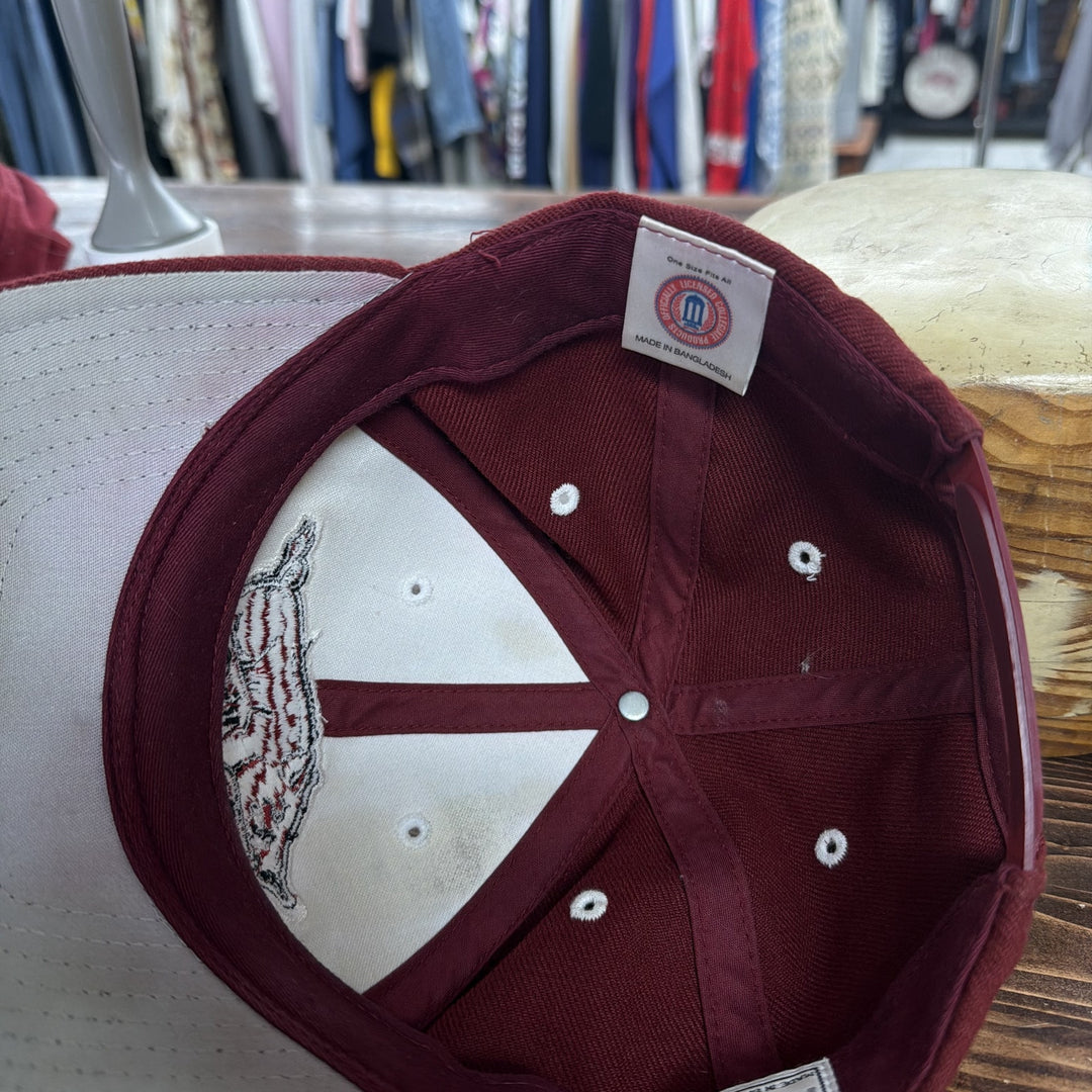 Vintage 90s Arkansas Razorbacks Puma Snapback Hat