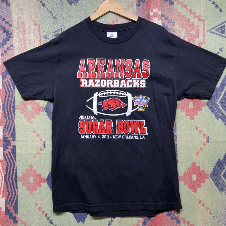 Arkansas Razorbacks Sugar Bowl 2011Vintage T Shirt Size Large