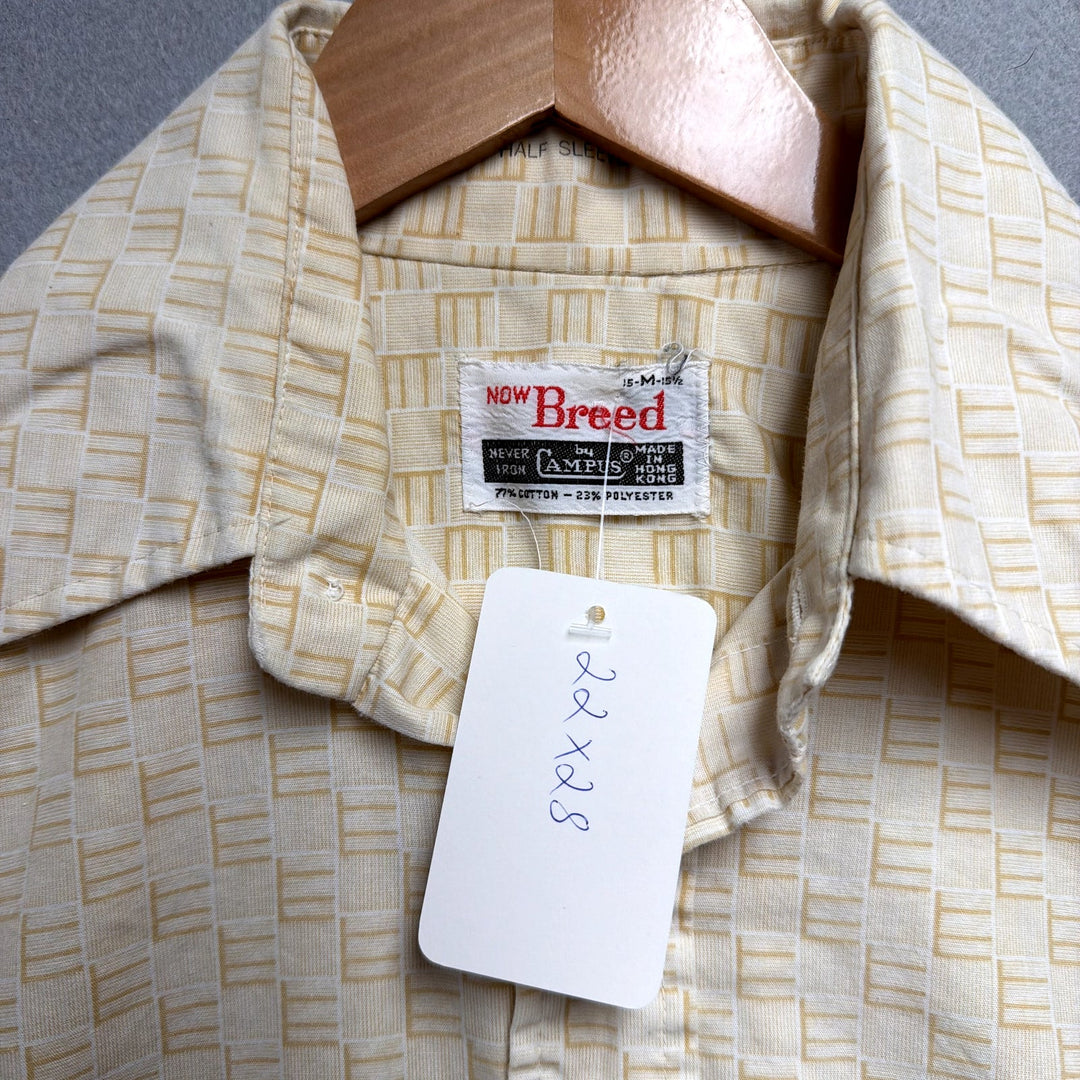 Vintage Now Breed By Campus Button Down Shirt Size Medium