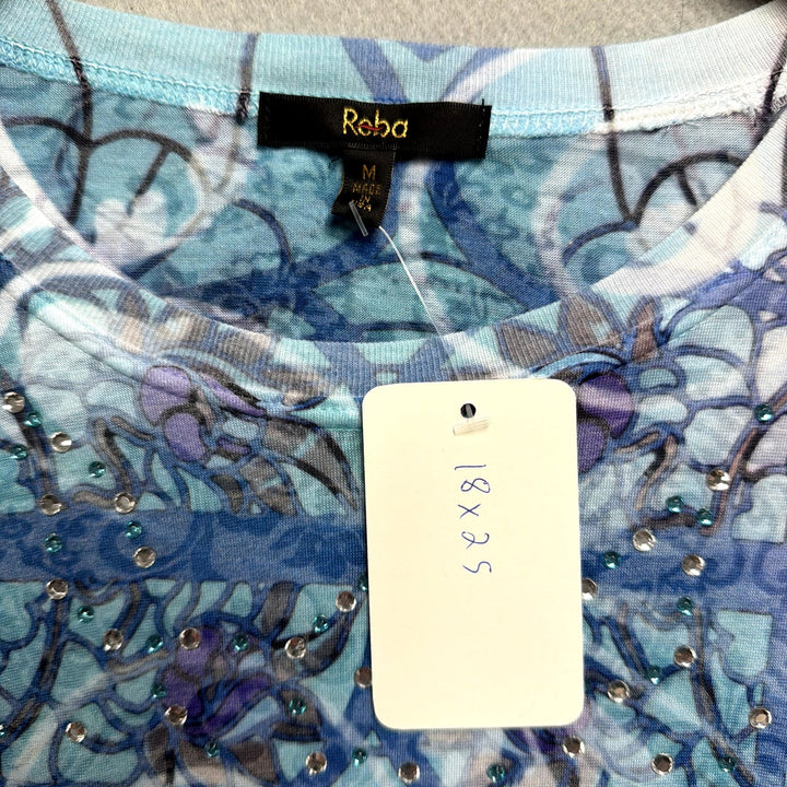 Y2K Reba All over Print Top Size Medium