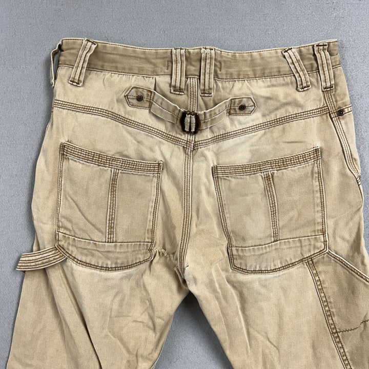 River Island Men's Buckle Back Carpenter Pants Size 32