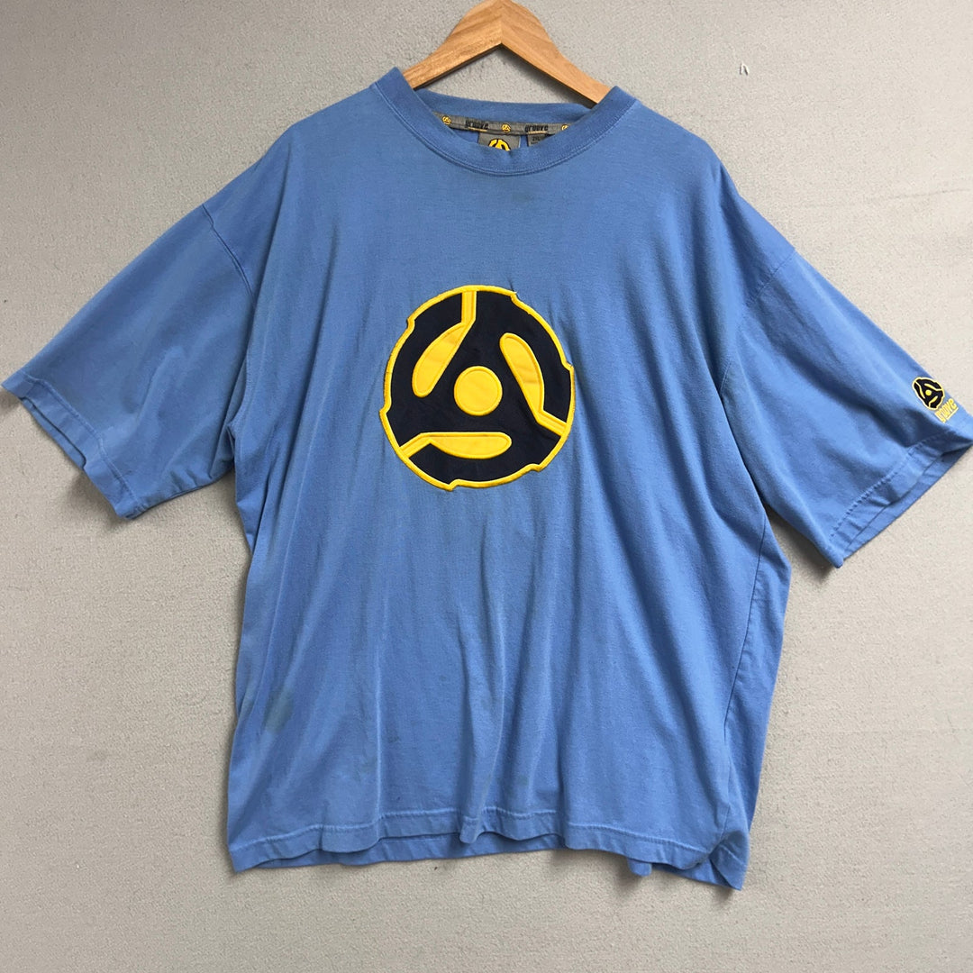 Vintage Groove company DJ 45 Adapter T Shirt Size XXL