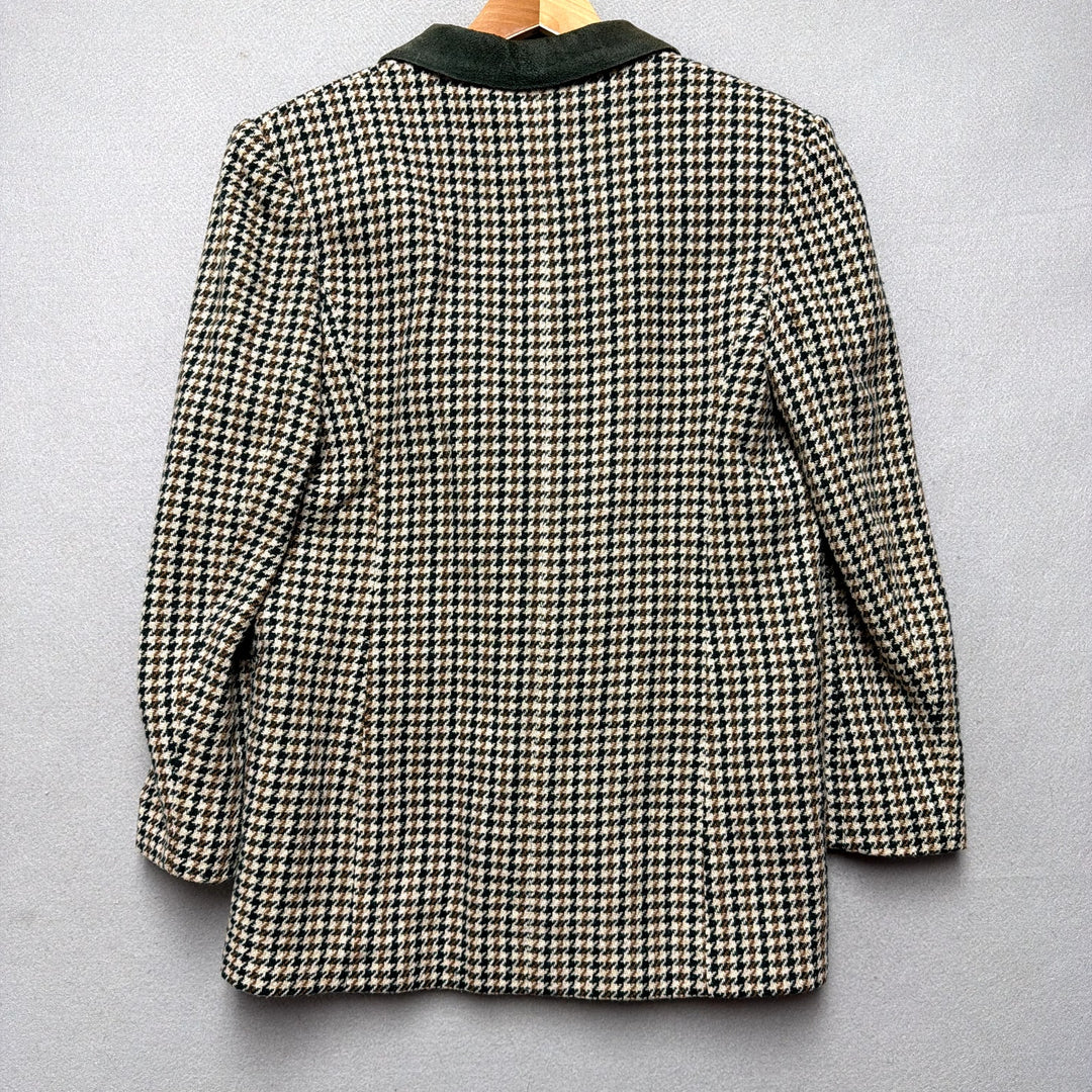 Vintage J.L. Colebrook Houndstooth Blazer Size Small