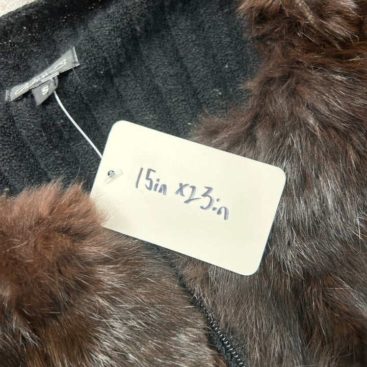 Arden B Rabbit Fur  Sweater Vest Size Small