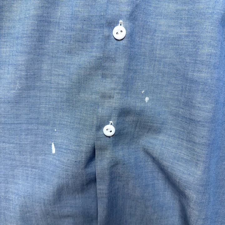 Vintage Big Mac Selvedge Chambray Denim Shirt Size Large 70s