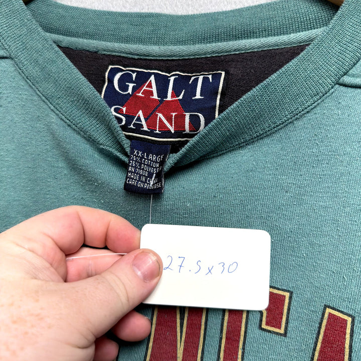 Vintage University of Arkansas Green Crest Sweatshirt Size XXL