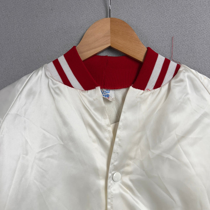 Vintage Westark White Bomber Jacket Size Small
