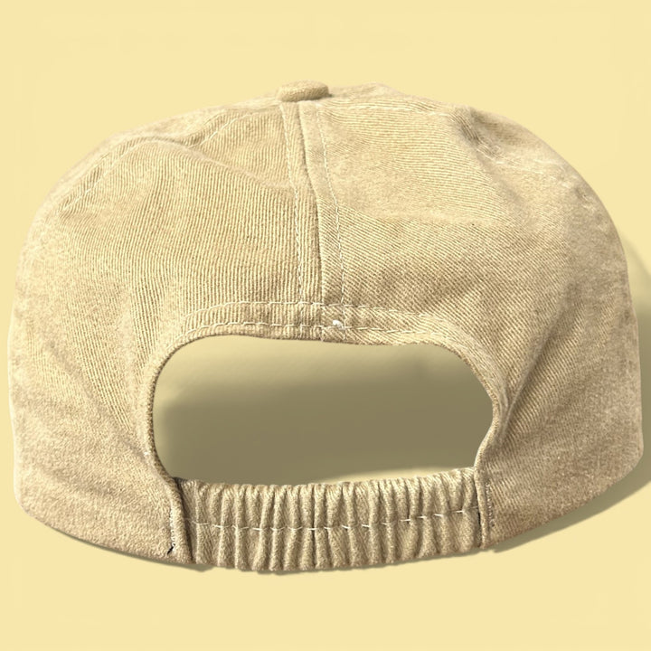 Vintage 90s University of Arkansas Razorbacks Khaki Elastic Back Hat