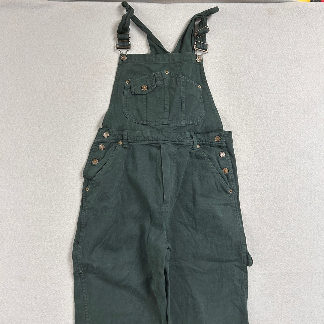 Vintage Rue Twenty One Green Overalls Size 34