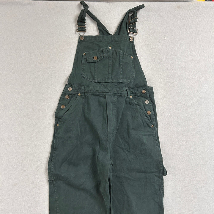 Vintage Rue Twenty One Green Overalls Size 34