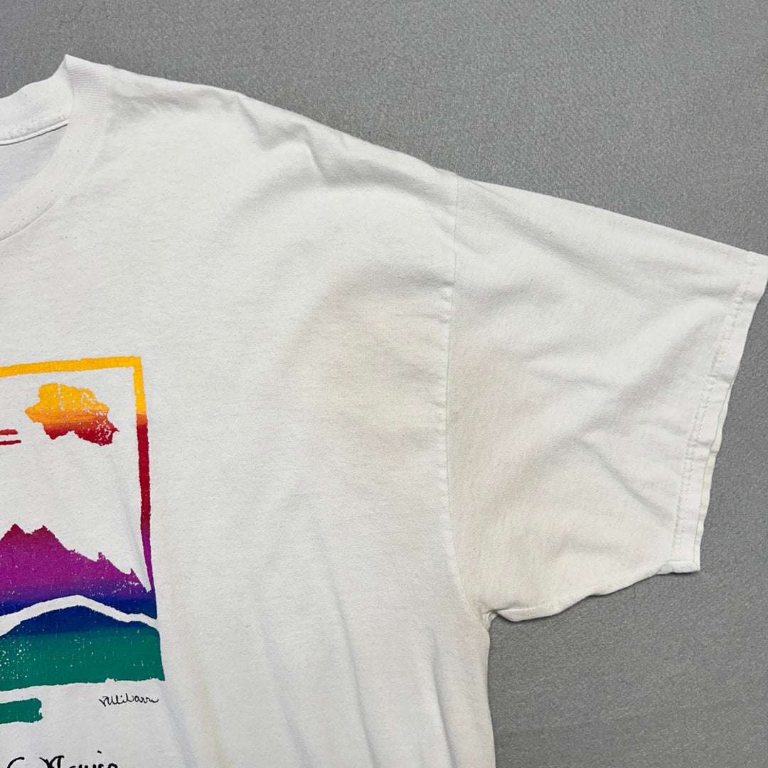 Vintage New Mexico Land of Enchantment Native American Art T Shirt Size XXL