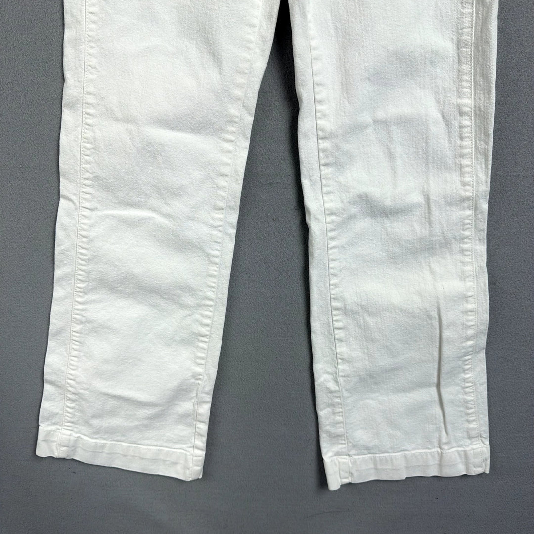 Eddie Bauer White Flared Pants Size 6