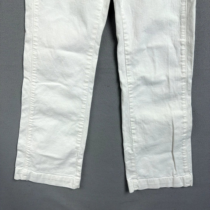Eddie Bauer White Flared Pants Size 6