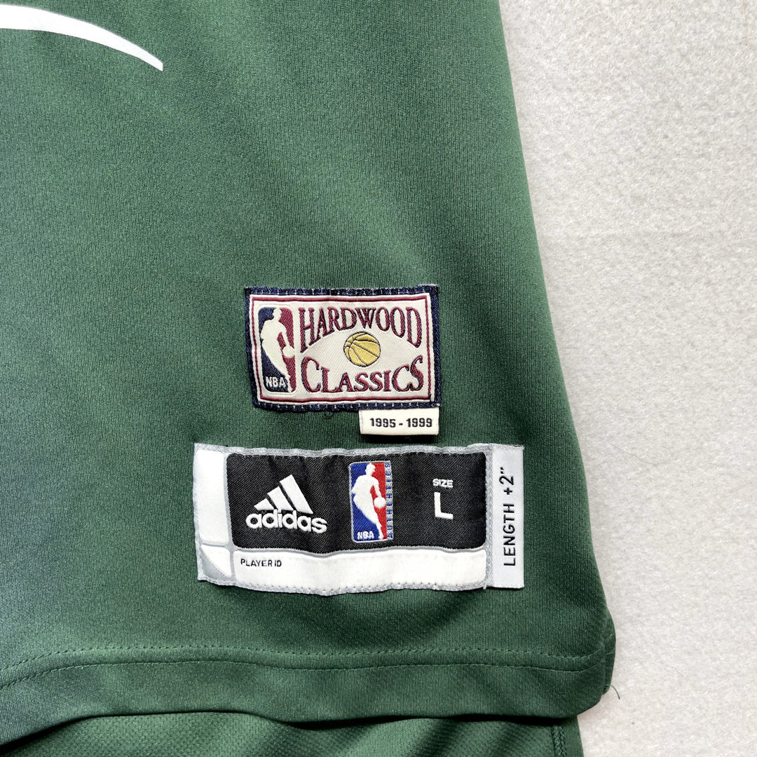 Adidas milwaukee Bucks Brandon Jennings Hardwood Classics Jersey Size Large