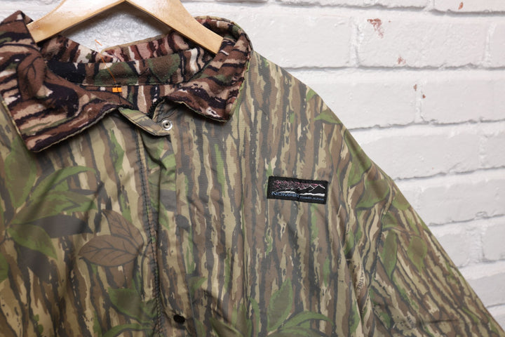 90s distressed realtree camo jacket size xl