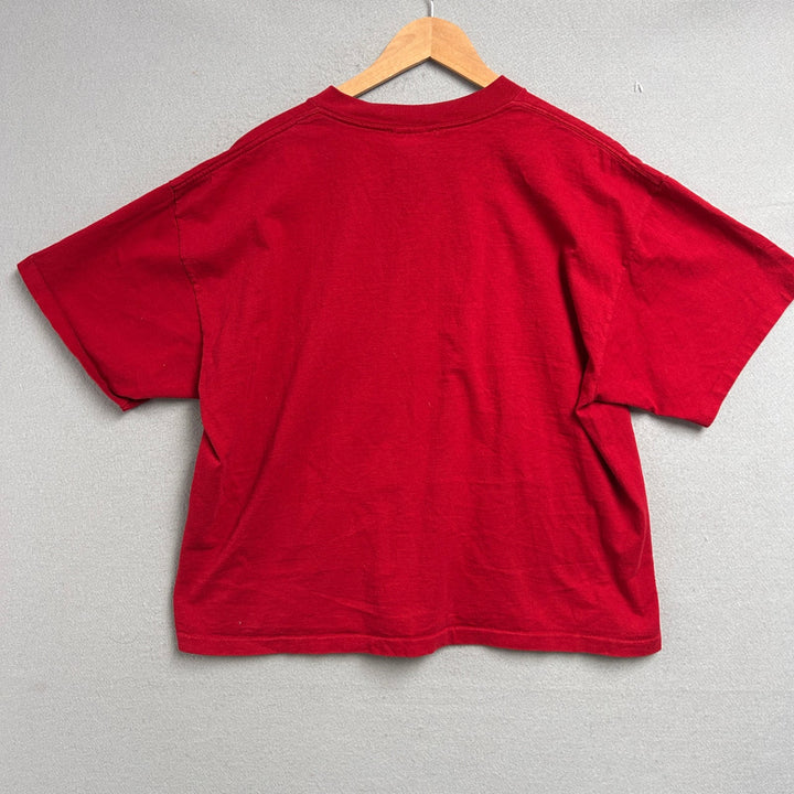 Vintage University of Arkansas Cropped T Shirt Size XL