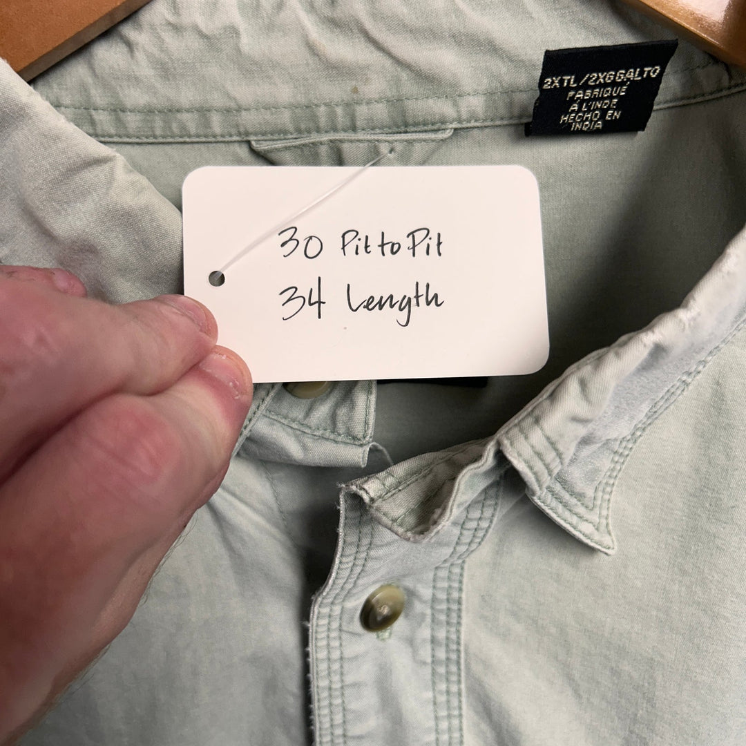 Vintage Red Head Button Down Shirt Size XXL