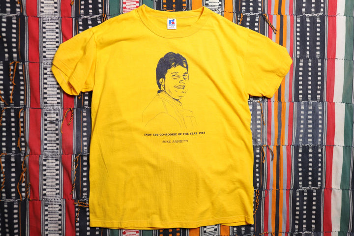 Mike Andretti Rookie of the Year Nascar Vintage T Shirt Large 80s
