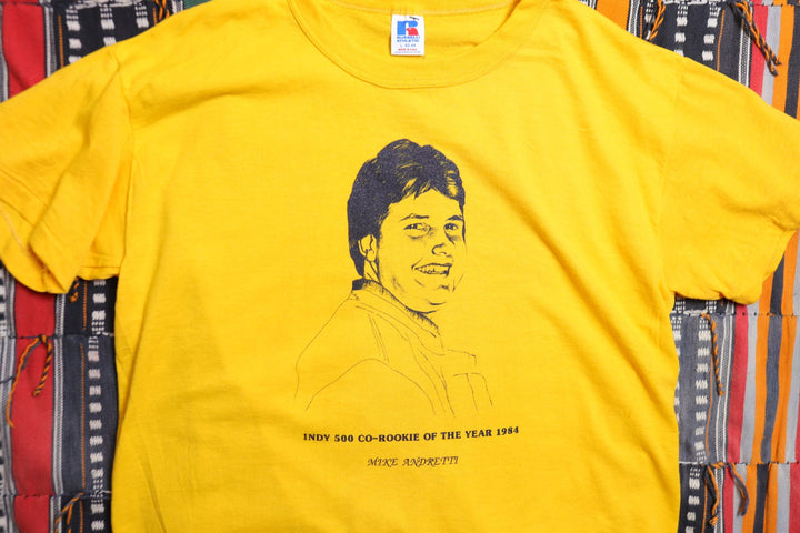 Mike Andretti Rookie of the Year Nascar Vintage T Shirt Large 80s